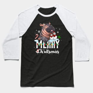 Funny Hippo Fiona Christmas Baseball T-Shirt